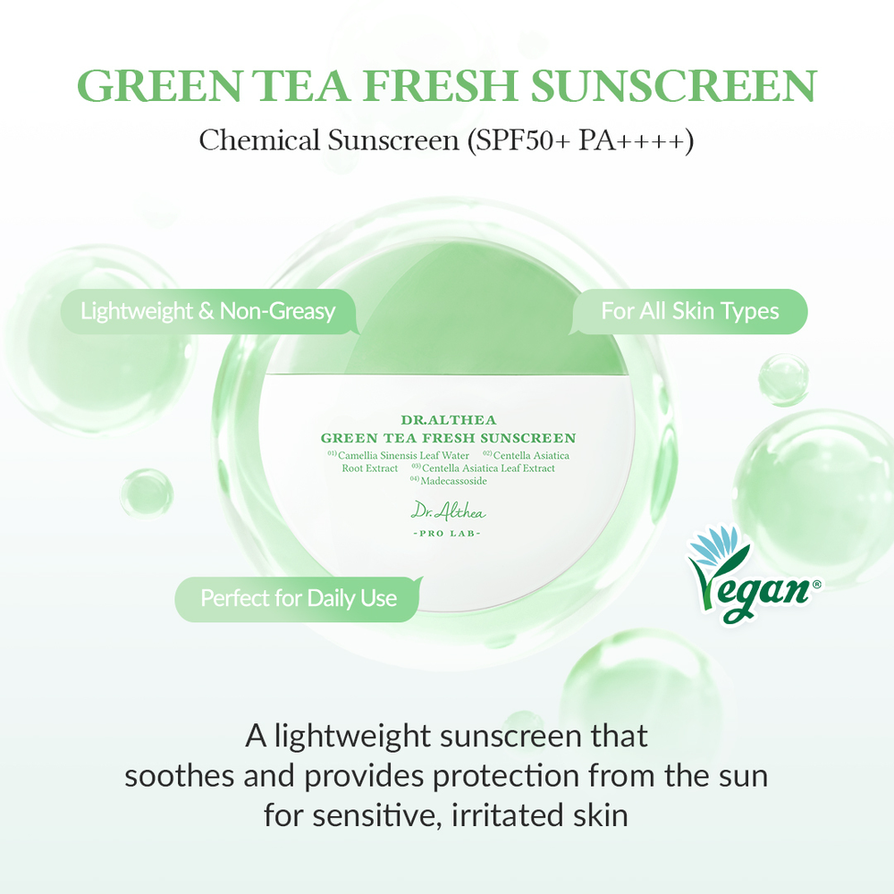 Dr.Althea Green Tea Fresh Sunscreen SPF50+ PA++++ – 45ml