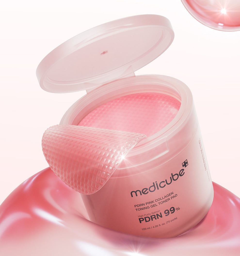 MEDICUBE PDRN Pink Collagen Toning Gel Toner Pad 70 Sheets
