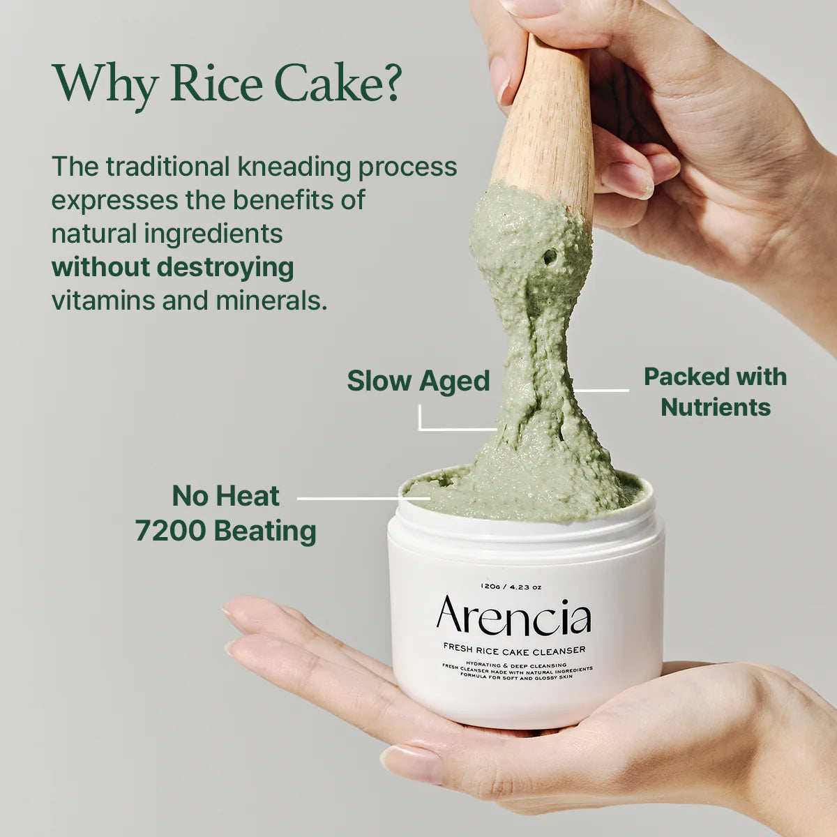 Arencia Fresh Green Rice Mochi Cleanser – 50g