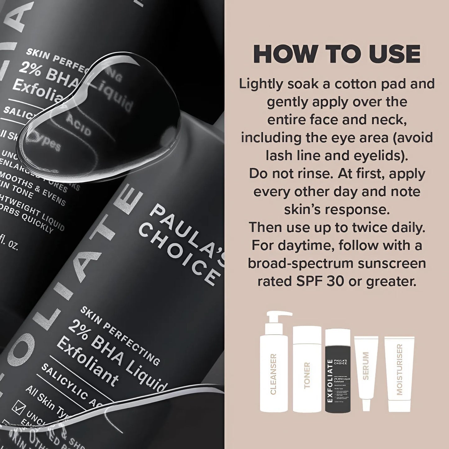 مقشر سائل للبشرة من باولا تشويس، بتركيز ٢٪ من حمض بيتا هيدروكسي - ١١٨ مل