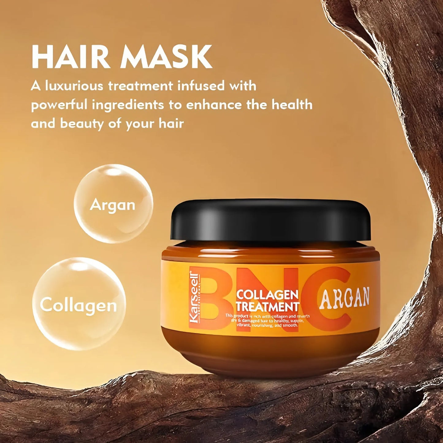 Karseell BNC Collagen Hair Treatment Argan Oil Collagen Hair Mask - 550ml