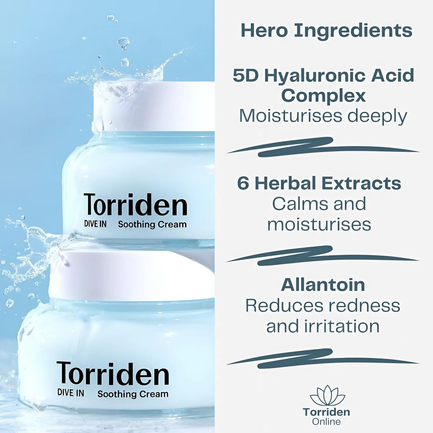 Torriden Dive In Hyaluronic Acid Soothing Cream – 100ml