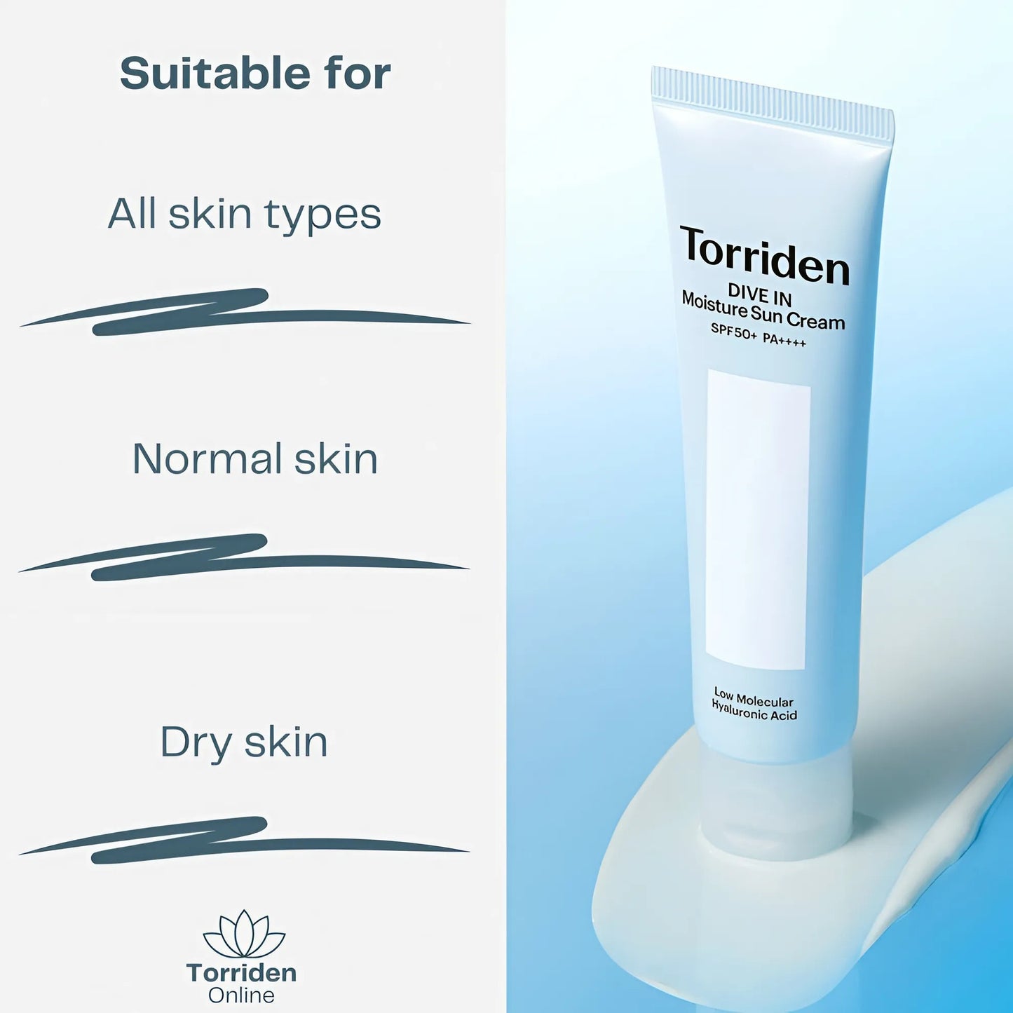 Torriden Dive In Watery Moisture Suncream SPF50+ – 60ml