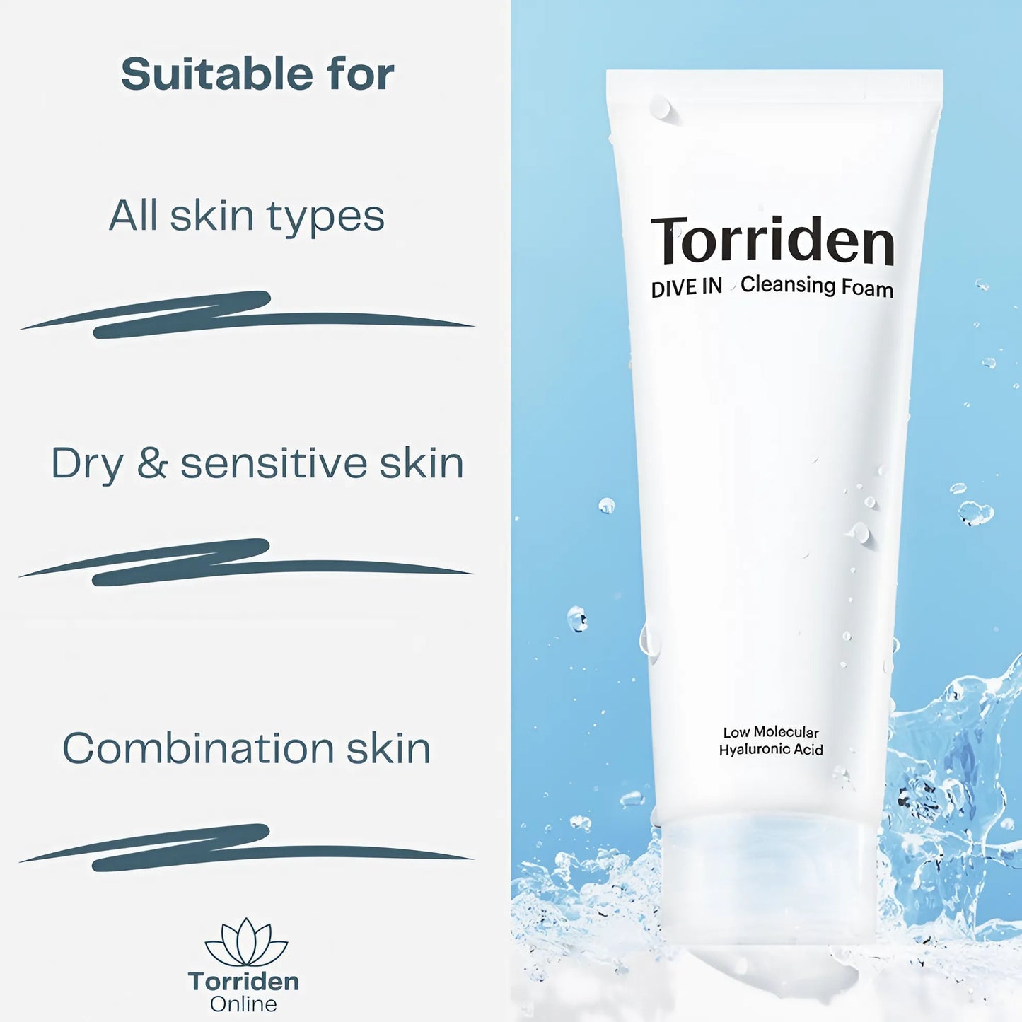 Torriden Dive In Hyaluronic Acid Cleansing Foam – 150ml