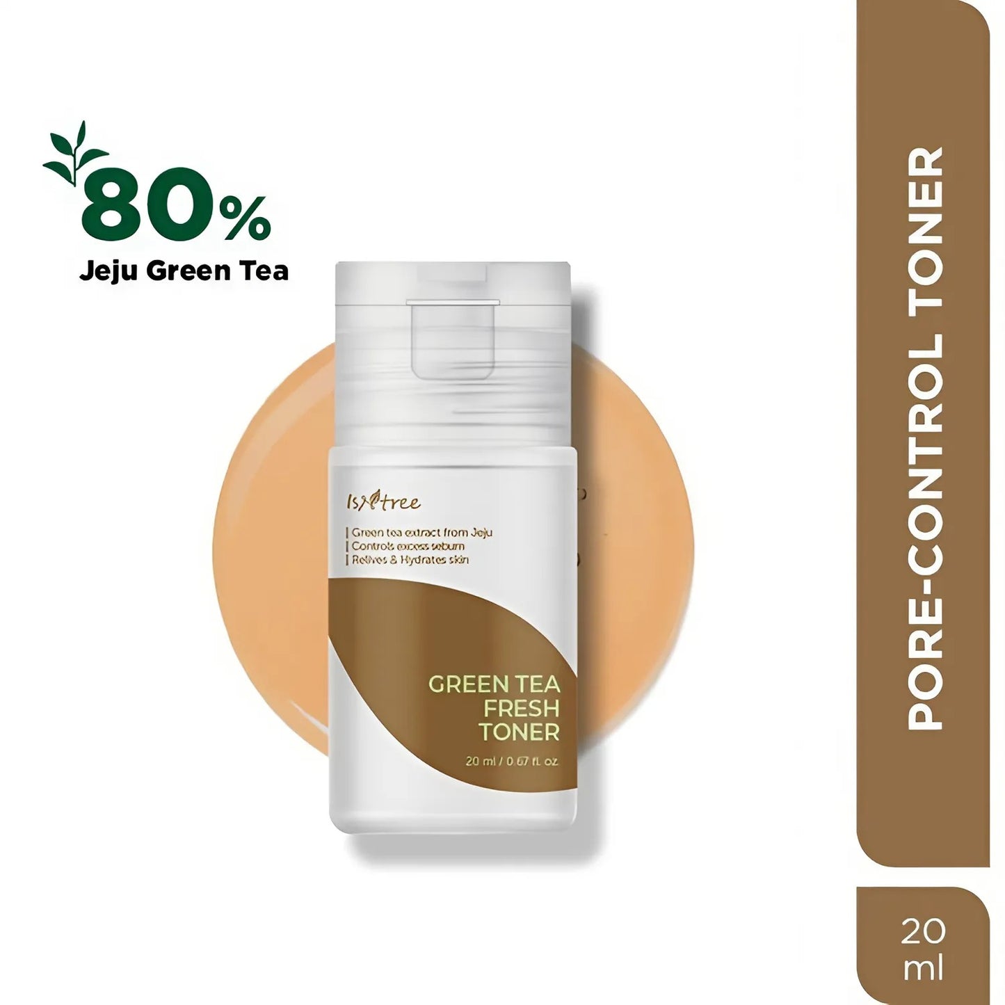 تونر الشاي الأخضر المنعش من إزنتري - 20 مل