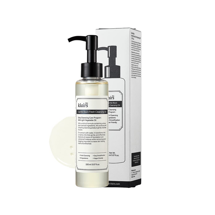 Dear, Klairs – Gentle Black Fresh Cleansing Oil – 150ml