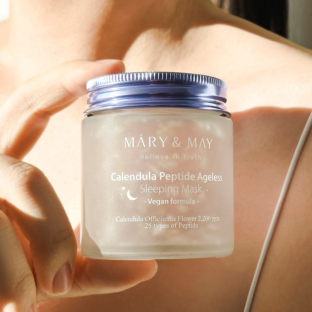 MARY & MAY: CALENDULA PEPTIDE AGELESS SLEEPING MASK