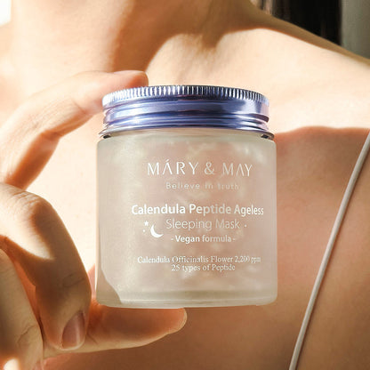 MARY & MAY: CALENDULA PEPTIDE AGELESS SLEEPING MASK