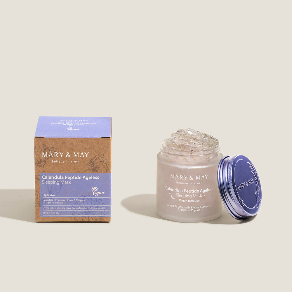 MARY & MAY: CALENDULA PEPTIDE AGELESS SLEEPING MASK