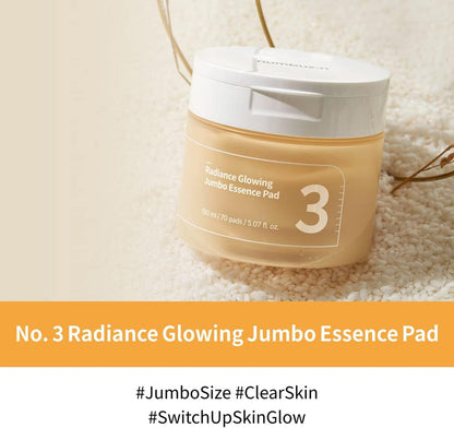 Numbuzin No.3 Radiance Glowing Jumbo Essence Pad