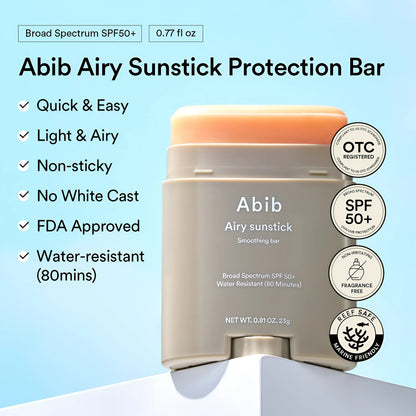 Abib Airy Sunstick Smoothing Bar SPF50+ – 23g