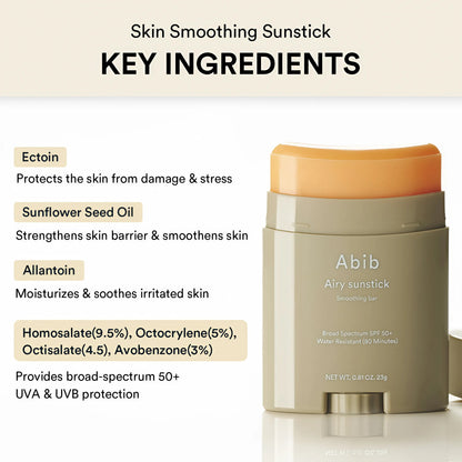 Abib Airy Sunstick Smoothing Bar SPF50+ – 23g