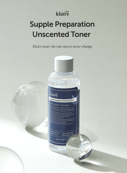 Dear, Klairs – Supple Preparation Unscented Toner – 180ml