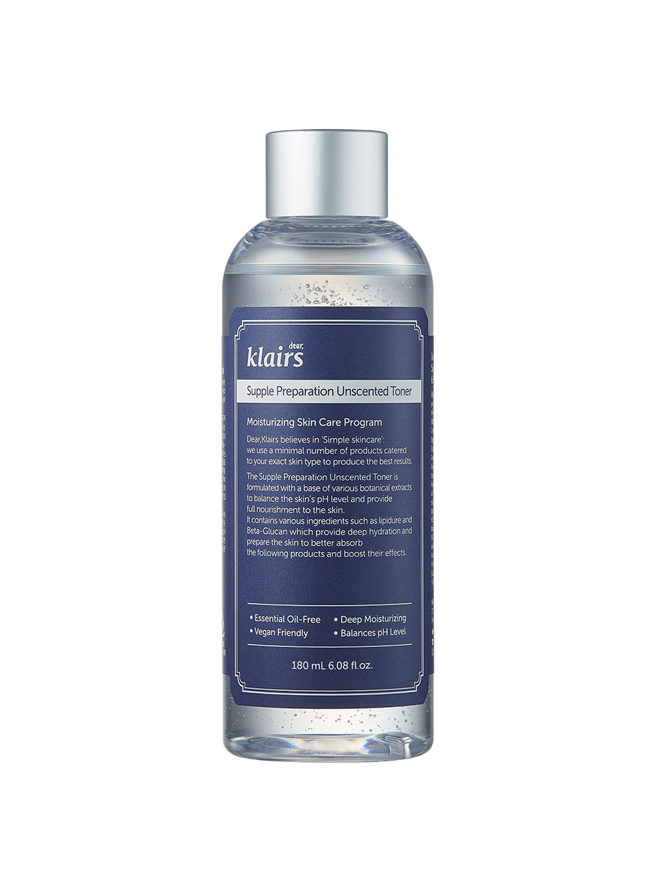 Dear, Klairs – Supple Preparation Unscented Toner – 180ml
