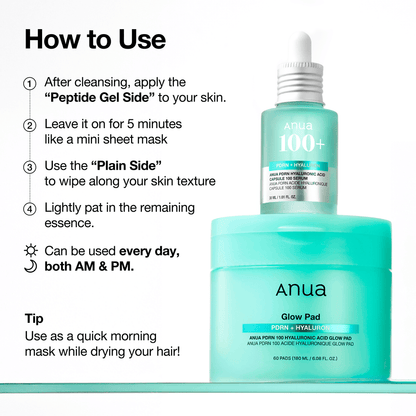 Anua PDRN 100 Hyaluronic Acid Glow Pad - 60 Pads