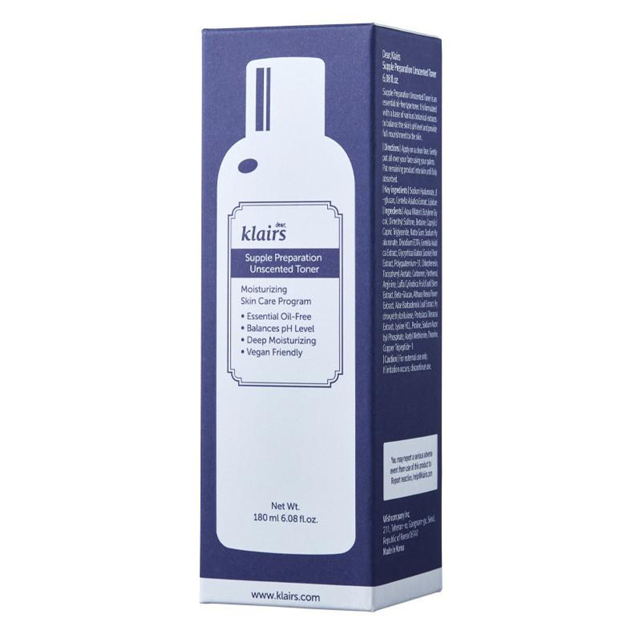 Dear, Klairs – Supple Preparation Unscented Toner – 180ml